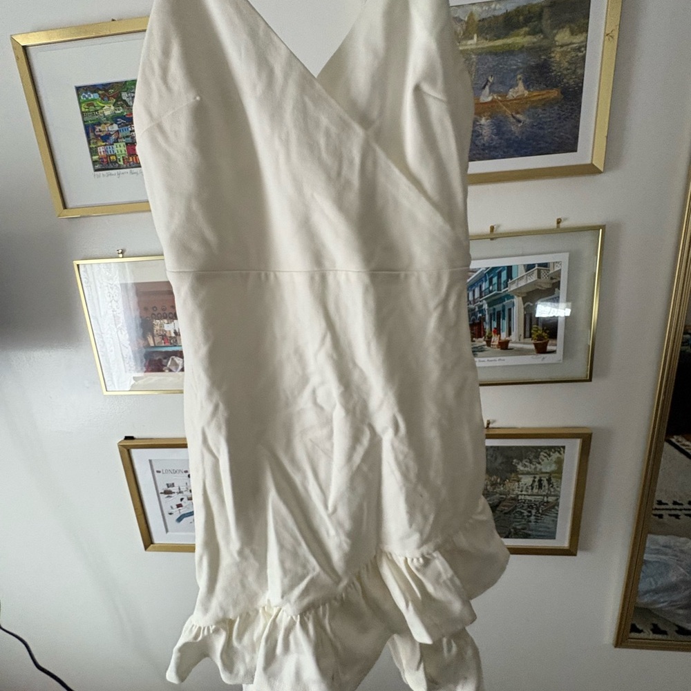 Lulu's Cream Mini Dress
